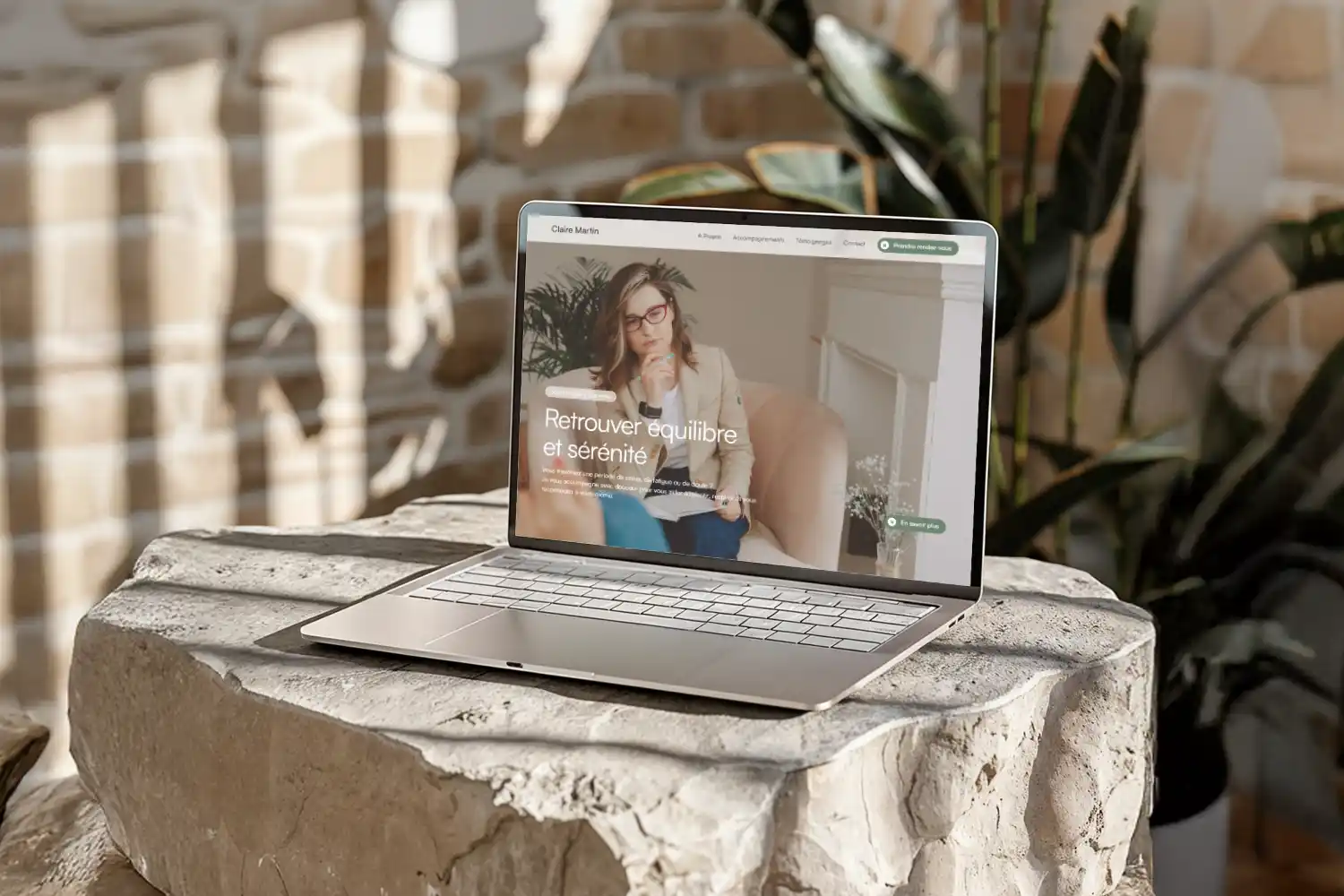 Aperçu du projet Claire Martin - Site Vitrine & Bien-être